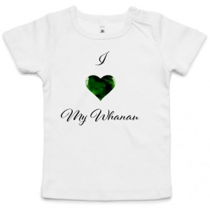 I heart My Whanau - Tee (Tohuwear logo on back)